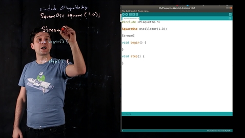 Thumbnail for CITL Sample Video: Lightboard and Programming Split Screen Video Sample