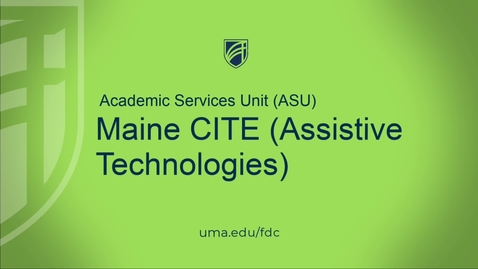 Thumbnail for entry Maine CITE Presentation