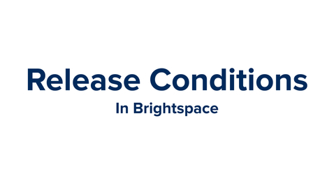 Thumbnail for Release Conditions