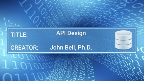 Thumbnail for DIG510 API Design