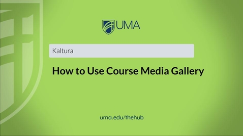 Thumbnail for entry How to Use Course Media Gallery