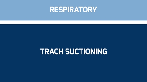 Thumbnail for Suctioning Trach