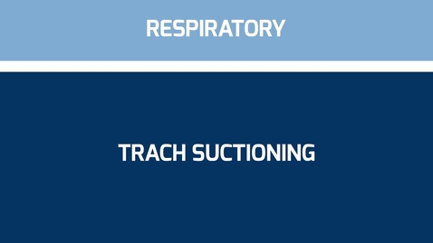 Thumbnail for entry Suctioning Trach