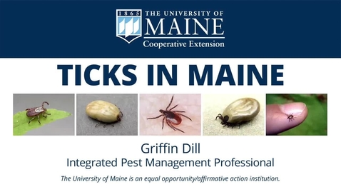 Thumbnail for entry TICKS IN MAINE June 18 2021 Lunch and Learn GRIFFIN DILL