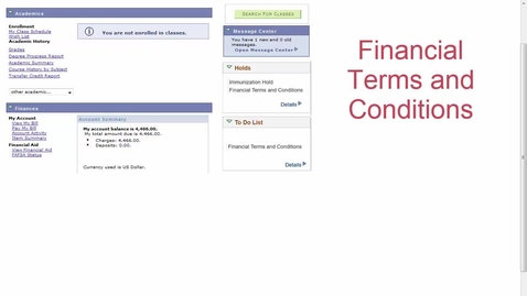 Thumbnail for Business Office: Financial Terms and Conditions