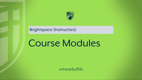 Thumbnail for entry Course Modules