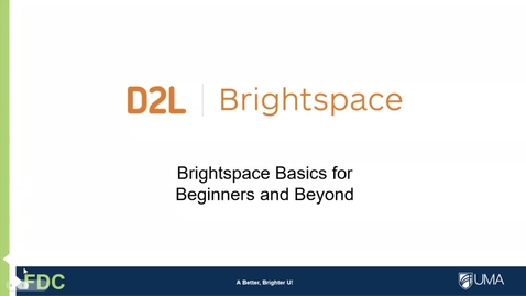 Thumbnail for Brightspace Basics for Beginners and Beyond