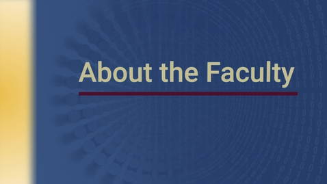 Thumbnail for About the Faculty with Jessica Ludders