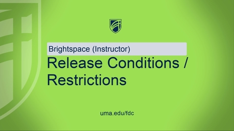 Thumbnail for entry Release Conditions