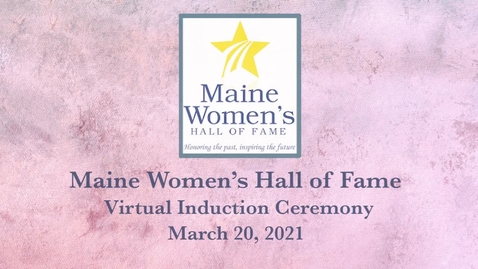 Thumbnail for entry Maine Women's Hall of Fame