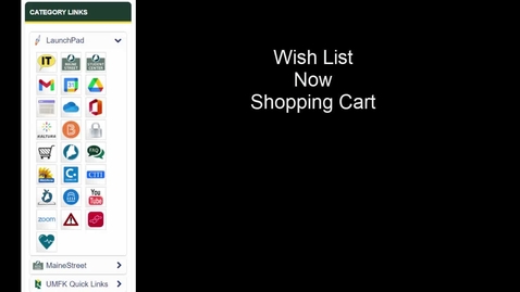 Thumbnail for Using the Mainestreet Shopping Cart