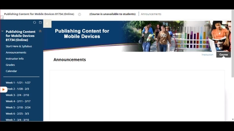 Thumbnail for Submitting an Assignment in Blackboard