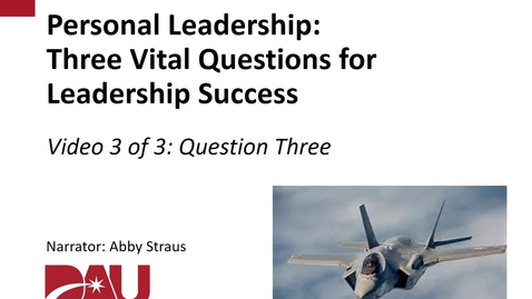 Thumbnail for Three Vital Questions-How can I realize my desired outcomes?