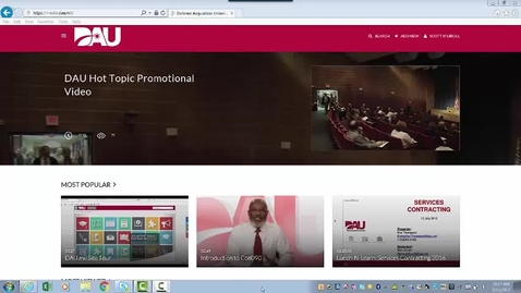 Thumbnail for Intro to DCMA Videos (on DAU Media site)