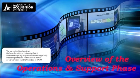 Thumbnail for Operations &amp; Support Phase Overview