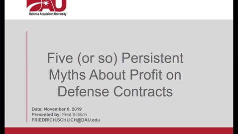 Thumbnail for entry Five (or so) Persistent Myths About Contractor Profit 11.19.19