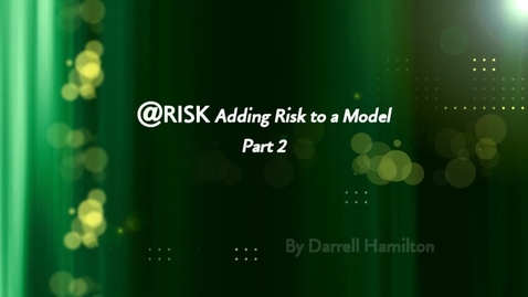 Thumbnail for @Risk Part 2 - Building a risk capable model