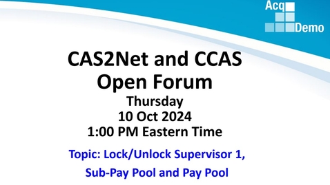 Thumbnail for Lock/Unlock Supervisor 1, Pay Pool and Sub Pay Pool 10/10/24