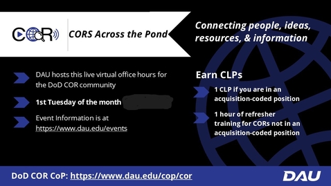 Thumbnail for COR anchors for uncertain situations - CORs Across the Pond 12/03/2024