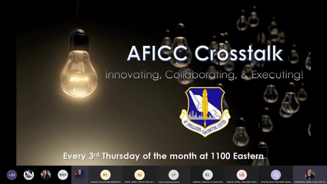 Thumbnail for entry AFICC Enterprise Crosstalk - August 18, 2022
