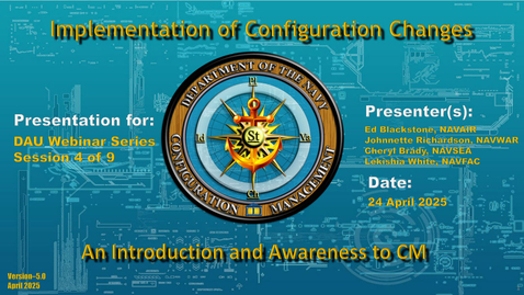 Thumbnail for DoN CM: Implementation of Configuration Changes
