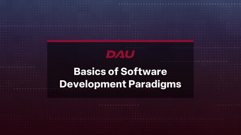 Thumbnail for Basics of Software Development Paradigms