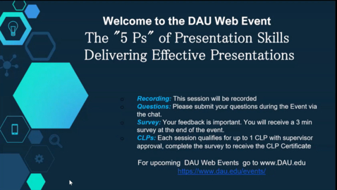 Thumbnail for Mentoring Moments The 5 Ps of Presentation Skills 12.10.25