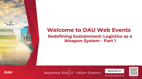 Thumbnail for Redefining Sustainment: Logistics as a Weapon System - Part 1