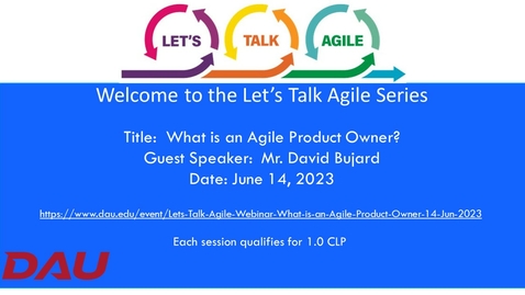 Thumbnail for entry Lets Talk Agile Webinar  What is an Agile Product Owner-20230614
