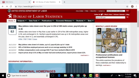 Thumbnail for entry IHS Data Demo in BLS (ECI)