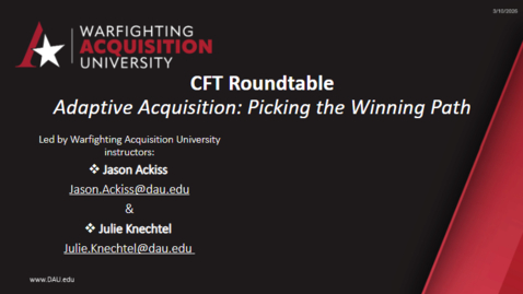 Thumbnail for CFT Roundtable - 3/9/2026