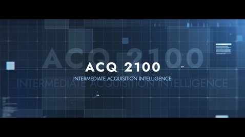 Thumbnail for ACQ 2100 Course Trailer
