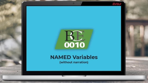 Thumbnail for entry BCE 0010 NAMED Variables
