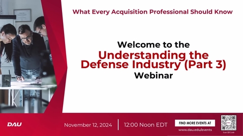 Thumbnail for Understanding the Defense Industry Part 3