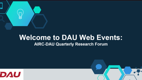 Thumbnail for AIRC-DAU Quarterly Research Forum