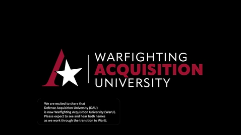 Thumbnail for ACQ 0010 Video 3: MG Dean Perspective on AAF