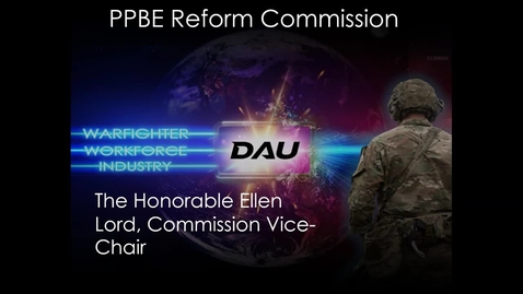 Thumbnail for 2024 Day 1 Session 05 - PPBE Reform Commission – The Honorable Ellen Lord