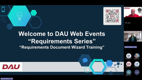 Thumbnail for Requirements Document Wizard Training Session