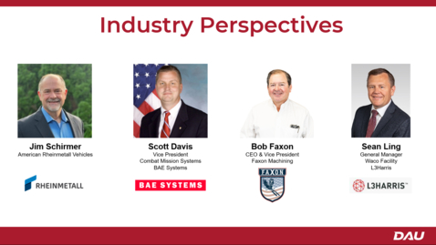 Thumbnail for Day 2 Session 2: Industry Perspectives Panel