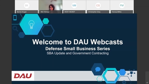 Thumbnail for Defense Small Business Series SBA Update and Government Contracting 4.21.21