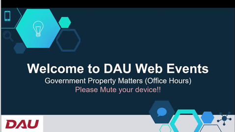 Thumbnail for Government Property Matters (Audit Planning and Acquisition) 5.10.23