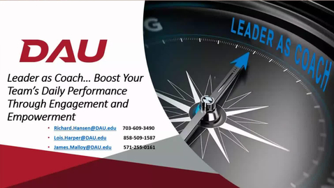 Thumbnail for Leading Acquisition Series: The Leader as Coach