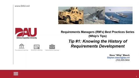 Thumbnail for entry Requirements Managers Best Practices-Tip #1-Knowing Requirements History and Rationale