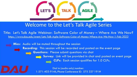 Thumbnail for Let’s Talk Agile Webinar_  Software Color of Money – Where Are We Now_-20230201- final