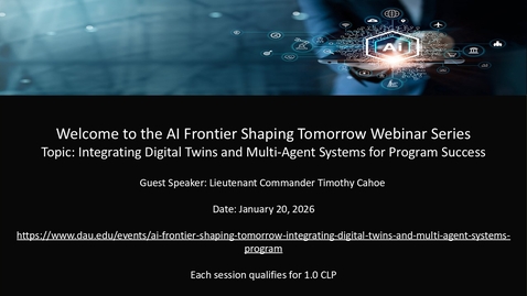 Thumbnail for AI Frontier Shaping Tomorrow: Integrating Digital Twins and Multi-Agent Systems for Program Success