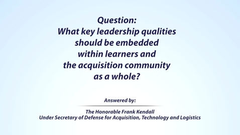 Thumbnail for Kendall Leadership Question 1 of 5