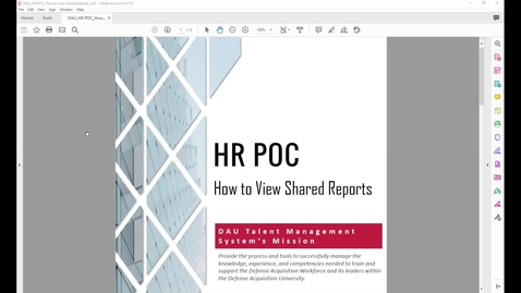 Thumbnail for entry Performance Management Reports for Human Resources Liaisons