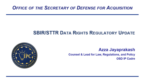 Thumbnail for Internal &amp; External SBIR/STTR Town Hall w/ Q&amp;A