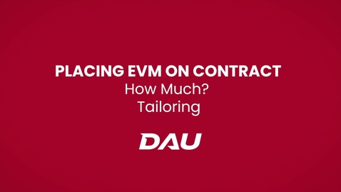 Thumbnail for entry How Much? Tailoring (Placing EVM on Contract)