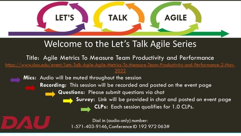 Thumbnail for entry Let’s Talk Agile Webinar_  Agile Metrics To Measure Team Productivity and Performance-20221102_final Meeting Recording.mp4